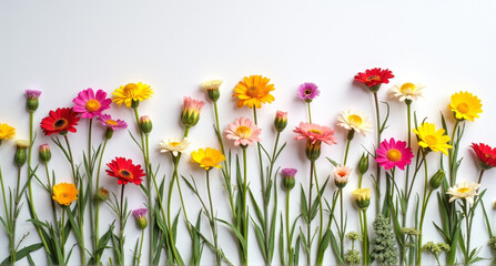 Obraz premium spring flowers in the grass