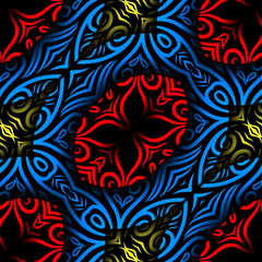 Seamless pattern Traditional Indonesian batik for decorating tile designs, walls, floors and commercial textile products