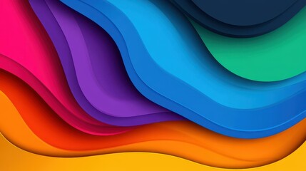 Fototapeta premium Vibrant mesh gradient background in cartoon style, perfect for modern designs and illustrations, creating a lively atmosphere.
