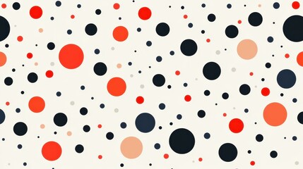 A modern dotted background featuring playful gray and red dots, perfect for a stylish flat design look.