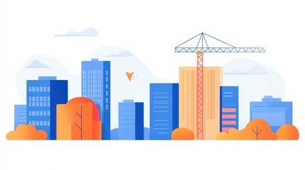 Obraz premium Explore the journey from drafting to detailed structure in this vibrant cartoonstyle illustration with rich textures.