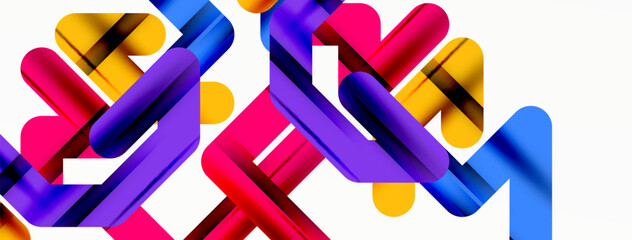 Dynamic colorful lines minimal abstract background