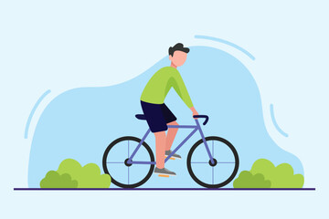 Fototapeta premium Sport concept. Colored flat vector illustration isolated.