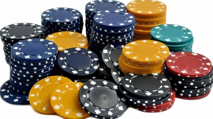 gambling chips and dice