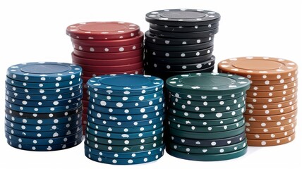 gambling chips and dice