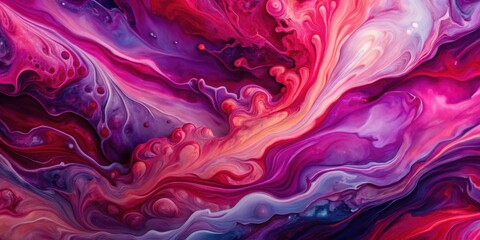 Abstract fluid art in shades of crimson, pink, and purple with soft, dynamic textures , abstract, fluid art, crimson, pink