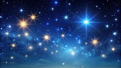 Obraz premium Night sky filled with twinkling stars, starry, cosmos, celestial, astronomy, universe, constellation, galaxy, night, space