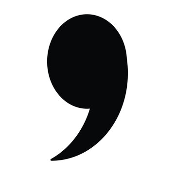 recommend clip art: comma punctuation icon