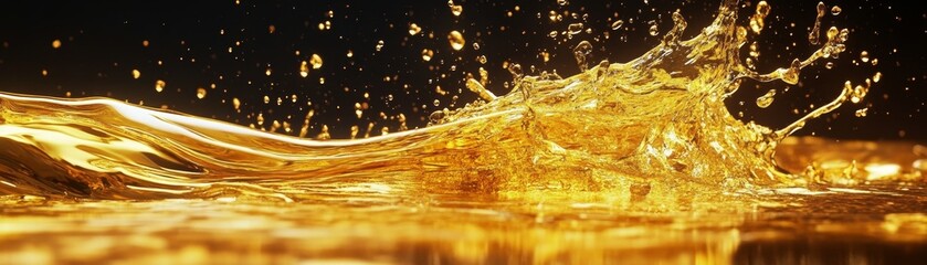Liquid Gold Splash, golden , liquid , splash , abstract