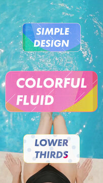 Vertical Colorful Fluid Lower Thirds