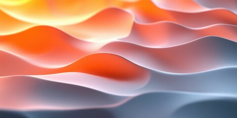 Fototapeta premium Abstract Orange and Blue Wavy Pattern