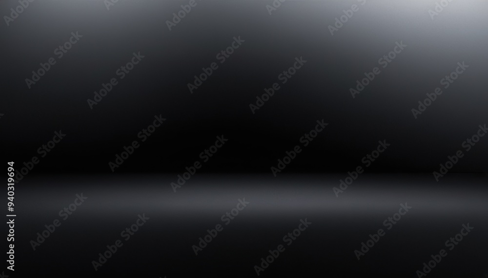 Poster blur dark grey and black gradient used as background studio wall for display your products plain stu