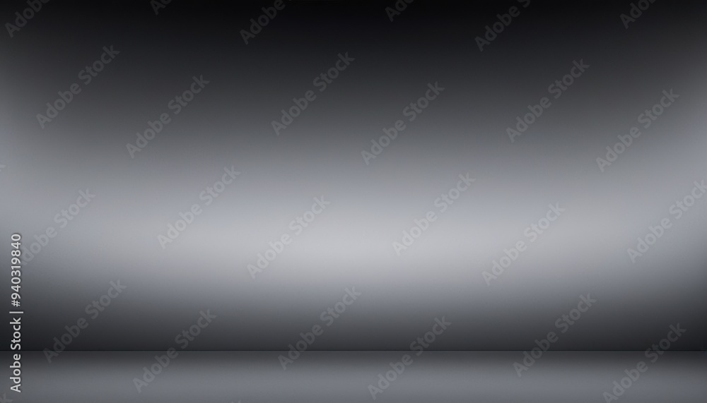 Poster blur dark grey and black gradient used as background studio wall for display your products plain stu