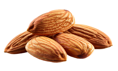 almond on transparent background.