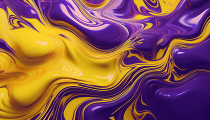Fototapeta premium abstact paint color of purple and yellow