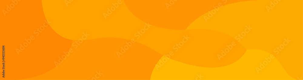 Aufkleber orange abstract background with smooth wavy shapes, gradient minimal background with dynamic shapes,