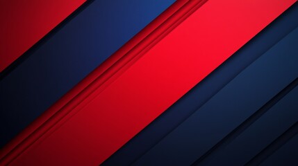 Obraz premium Red and Blue Diagonal Lines on Dark Navy Gradient Background