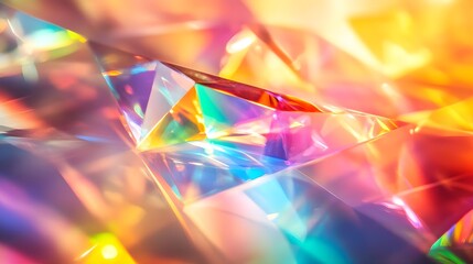 Abstract Holographic Background, Iridescent Light, Texture