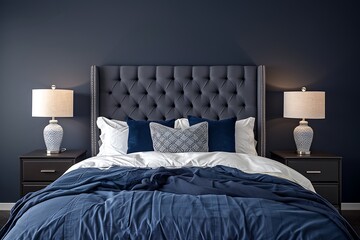 hotel room with bed