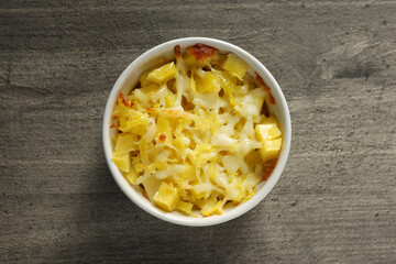 Concept of tasty and delicious homemade food - potato casserole