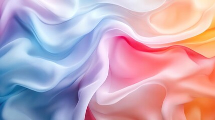 Obraz premium Stylized digital wave art with vibrant and intermingled colors of blue, purple, pink, yellow,