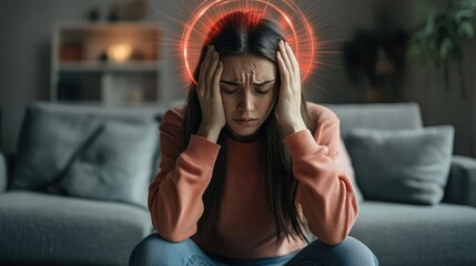 "Overwhelmed by Stress: A Visual Depiction of Mental Strain"