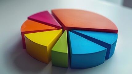 Obraz premium Market Share: A measure of a company's sales as a percentage of total market sales over time, reflecting its competitiveness and market impact. 