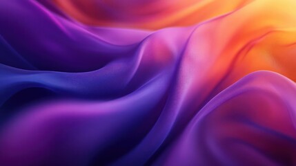 Obraz premium A vibrant digital art piece featuring purple and orange hues,