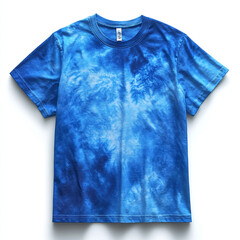 Trendy  Blue Tie-Dye T-Shirt mockup