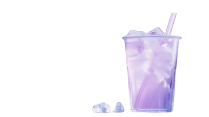 Purple Drink with Ice and Straw