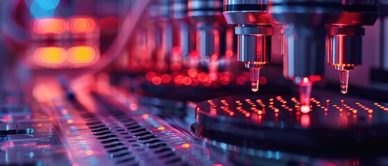 Cutting-Edge Biotech Innovations: Close-up of DNA Sequencing Machine in Laboratory