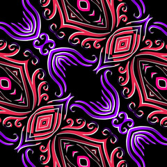 Seamless pattern Traditional Indonesian batik for decorating tile designs, walls, floors and commercial textile products