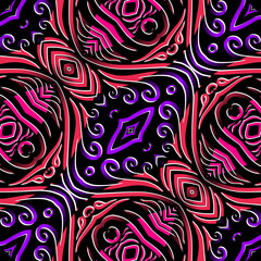 Seamless pattern Traditional Indonesian batik for decorating tile designs, walls, floors and commercial textile products