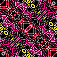 Seamless pattern Traditional Indonesian batik for decorating tile designs, walls, floors and commercial textile products