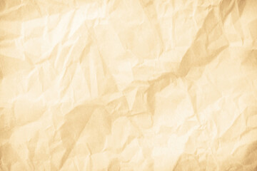Obraz premium Old paper vintage texture surface for background. Recycle pale brown paper crumpled texture, Cream color recycled kraft paper texture blank with copy space for text.