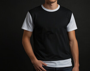 Minimalist T-Shirt Mockup Backgrounds for AI Design | Versatile Blank T-Shirt Backgrounds for Mockup Creations | Sleek T-Shirt Mockup AI Backgrounds for Designers | Creative Blank Canvas: T-Shirt Mock