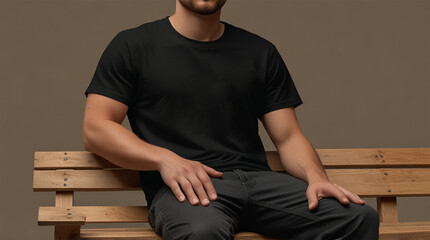 Minimalist T-Shirt Mockup Backgrounds for AI Design | Versatile Blank T-Shirt Backgrounds for Mockup Creations | Sleek T-Shirt Mockup AI Backgrounds for Designers | Creative Blank Canvas: T-Shirt Mock
