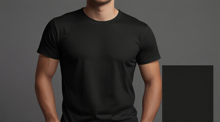 Minimalist T-Shirt Mockup Backgrounds for AI Design | Versatile Blank T-Shirt Backgrounds for Mockup Creations | Sleek T-Shirt Mockup AI Backgrounds for Designers | Creative Blank Canvas: T-Shirt Mock