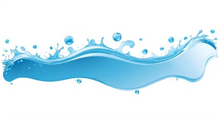 water splash isolated on white background