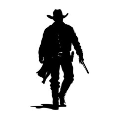 silhouette of a Cowboy