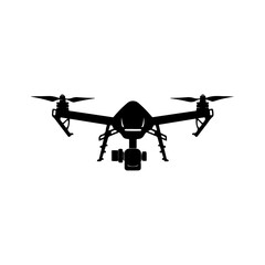 drone, icon, video, vector, camera, black, silhouette, technology, isolated, innovation, photo, radio, vehicle, air, wireless, aircraft, helicopter, outline, spy, aerial, fly, symbol, control, remote,