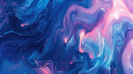 Abstract neon liquid wavy background. Liquid art, marbling texture