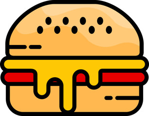 Burger Flat Icon