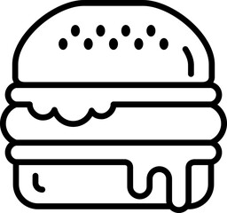 Burger Outline Icon