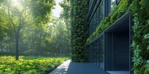 Modern Architecture Blending with Nature