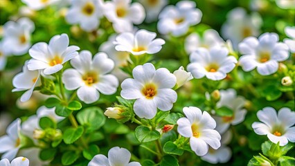 white flowers in the garden