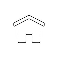 minimal home icon - web homepage symbol - vector website sign