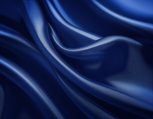 Obraz premium Abstract Navy Blue Silk: Soft Drapery with a Gradient and Light Lines