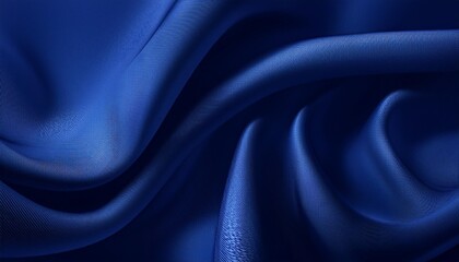 Silk Satin Fabric in Navy Blue: Luxurious Drapery with Light Lines