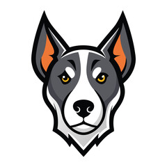 vector dog head logo
